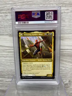 2025 MAGIC THE GATHERING MARVEL'S SPIDER-MAN #10 PETER/AMAZING NON FOIL PSA 9 (A - Image 2