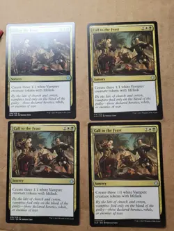 MTG 4x Call to the Feast - Ixalan XLN 219/279 NM/LP Magic Playset XLN Vampire 4x - Image 1