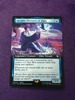 Hermes, Overseer of Elpis - Extended Art R MTG Commander: Final Fantasy NM - Image 1