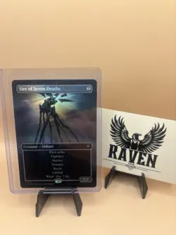 MTG Sire of Seven Deaths (Borderless) Foundations Mythic Foil 0292 Near Mint - Image 1