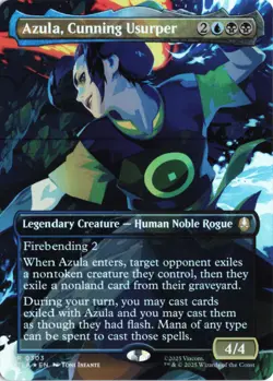 Azula, Cunning Usurper (Borderless) FOIL 303 TLA Avatar: The Last Airbender NM - Image 1