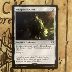 MTG - Whispersilk Cloak - Lord of the Rings Commander LTC LOTR NM Free Shipping - Image 1