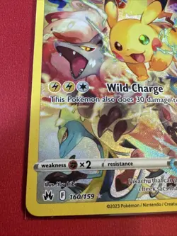 Pokemon Pikachu TCG Crown Zenith 160/159 Secret Ultra Rare 2023 - Image 2