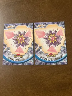 2000 Topps Pokemon TV Animation Edition Series 3 Non Holo 121 Starmie x2 - Image 1