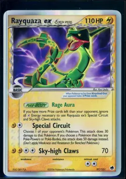 Pokemon EX DRAGON FRONTIERS - #97/101 Rayquaza ex - Holo - ENG - LP/NM - Image 1