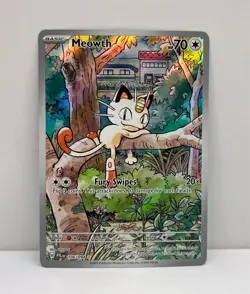 Meowth 106/094 - Pokemon TCG - Phantasmal Flames Illustration Rare Holo - NM - Image 1