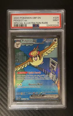 Pokemon Pidgeot ex 225/197 Obsidian Flames Special Illustration Rare Holo PSA 9 - Image 1