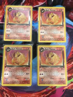 (4) 1st Edition Dark Flareon Vintage Lot - Pokemon 1999-2000 - Team Rocket - Image 1