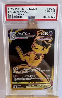 2022 Pokemon FA / Mew VMAX Lost Origin TG30 PSA 10 Gem MT Mint 💎 Secret Rare - Image 1
