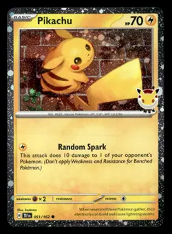 Pokemon Pikachu (Pokemon Day 2026) #051/162 tcg Near Mint or Better - Image 1