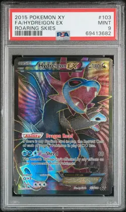 Pokemon XY Roaring Skies #103/108 Hydreigon EX – Full Art PSA 9 Mint (2015) - Image 1