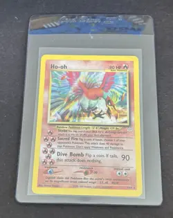 Pokemon TCG Lugia 9/111 Neo Genesis & Ho-Oh 7/64 Neo Revelation - Holo Rares MP - Image 4