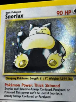 1999 Pokemon TCG Snorlax 11/64 Jungle Holo MP - Image 3