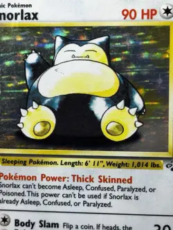 1999 Pokemon TCG Snorlax 11/64 Jungle Holo MP - Image 4