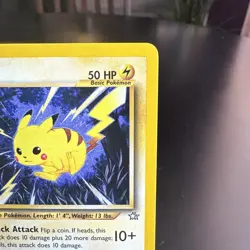 Pokemon TCG Pikachu 70/111 Pokemon Neo Genesis NM - Image 4