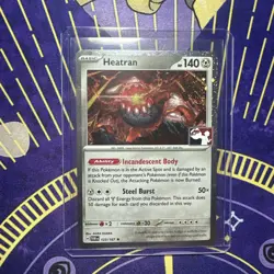 Pokemon Prize Pack Cosmo Holo Twilight Masquerade 123/167 Heatran SWIRL - Image 1