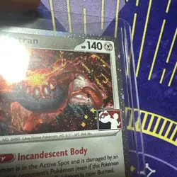 Pokemon Prize Pack Cosmo Holo Twilight Masquerade 123/167 Heatran SWIRL - Image 2