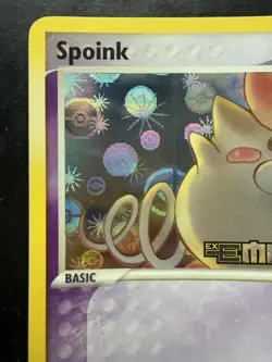 Pokemon EX Emerald Spoink Stamped Reverse Holo 66/106 (NM) - Image 2