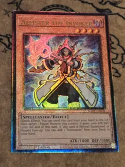 Yugioh Aleister the Invoker Alt Art RA04-EN024 1st Ed PUR NM Presale - Image 1