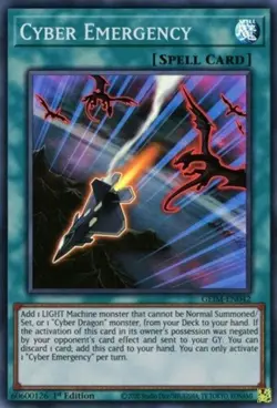 Yugioh! Cyber Emergency - GEIM-EN042 - Super Rare - 1st Edition Near Mint, Engli - Image 1