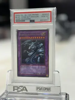 YUGIOH PSA 10 2005 Blue-Eyes Ultimate Dragon JMP-EN005 Ultra Rare Promo - Image 1