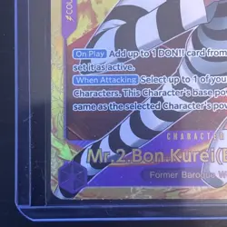 One Piece EB01-061 Mr. 2 Bon Kurei SEC Extra Booster Vol. 2 Foil - English - Image 2