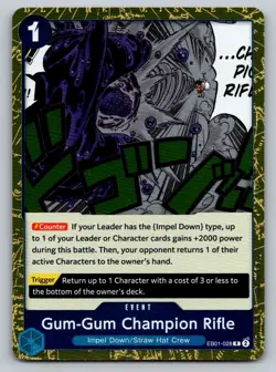 Gum-Gum Champion Rifle EB01-028 One Piece FOIL Card - Image 1