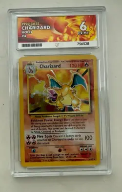 Pokemon TCG Base Unlimited Shadow Charizard Holo Card 4/102 1999 Edition - ACE 6 - Image 2