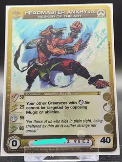 Chaotic Card : Headmaster Ankhyja Seeker Of The Art AU super Rare creature - Image 1