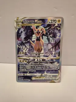 Pokemon TCG Zeraora VSTAR Holo Card Crown Zenith: Galarian Gallery GG43/GG70 - Image 1
