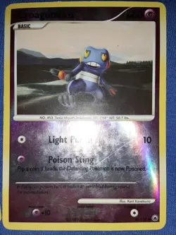Pokemon Card Croagunk LV.13 Majestic Dawn 60/100PLAYED Reverse Holo Common TCG! - Image 1