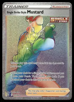 Pokemon Cards Single Strike Style Mustard 177/163 Battle Styles Rare NM *2 - Image 1