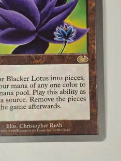 Blacker Lotus - Unglued - MTG - Magic the Gathering NM BB - Image 4