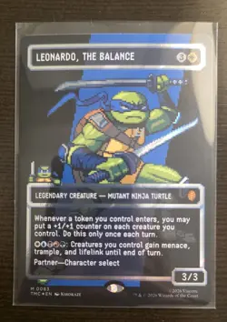 MTG Leonardo, the Balance 0083 Surge Foil TMNT Mint - Send it to PSA! - Image 1