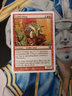 Goblin King MTG 9th Edition Rare Red Creature Moderately Played x1 GK3 - Image 1