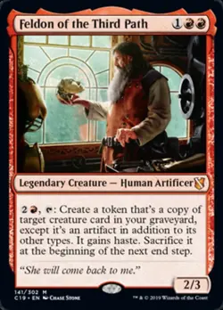 x1 Feldon of the Third Path M MTG Commander 2019 M/NM, English - Image 1