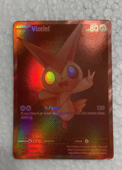 Pokemon Victini Red Full Art Holo 172/086 Sv: White Flare Rare 2025 TCG SIR - Image 1