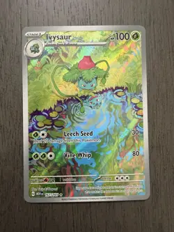 Ivysaur 167/165 Illustration Rare Scarlet & Violet 151 Pokemon TCG - Image 1