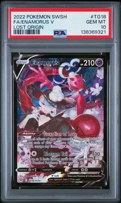 ENAMORUS V FULL ART #TG18/TG30 PSA 10 2022 POKEMON SWSH LOST ORIGIN - Image 1