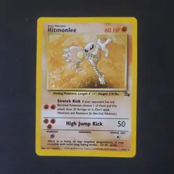 Pokemon TCG Hitmonlee Fossil 7/62 Unlimited Holo Rare NM 💎 - Image 1