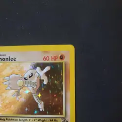 Pokemon TCG Hitmonlee Fossil 7/62 Unlimited Holo Rare NM 💎 - Image 3