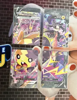 Pokemon TCG Morpeko V-Union Full Set Sword Shield Black Star Promo Near Mint - Image 1