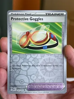 POKEMON PROTECTIVE GOOGLES 164/165 UNCOMMON REVERSE HOLO SCARLET & VIOLET 151 NM - Image 1