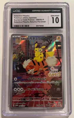 Pokemon Detective Pikachu Returns 098/SV-P CGC 10 Gem Mint Japanese Promo SV2023 - Image 5