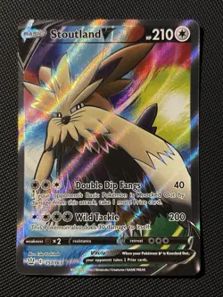 2021 Pokemon SWSH Battle Styles 157/163 Stoutland V - Image 1