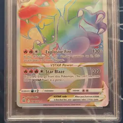 Pokemon Charizard VSTAR Full Art Secret Rare Holo 174/172 Brilliant Stars PSA 9 - Image 3