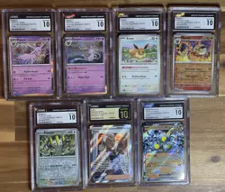 Prismatic Evolutions Gem Mint Lot - 6 CGC Gem Mint 10 and 1 Pristine 10 Pokemon - Image 1
