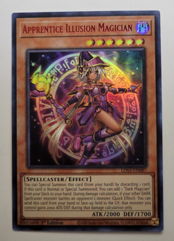 Yu-Gi-Oh Apprentice Illusion Magician Ultra Rare Red Foil 1st Edition LDS3-EN087 - Image 1