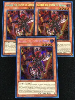 Yugioh Aluber The Jester of Despair RA02-EN016 1ST SECRET x3 (NM) - Image 1