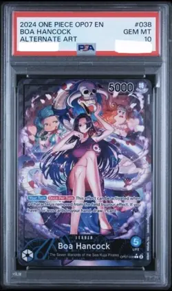 Boa Hancock OP07-038 - One Piece 500 Years in the Future Alt Art - PSA 10 - Image 1